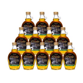 【公式】有機JASメープルシロップ　カナダグレードAゴールデン 徳用ケース（12ビン入り）