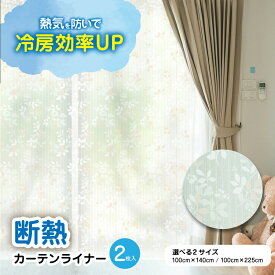 【10%OFF & ポイント5倍 スーパーSALE限定 】断熱カーテン 省エネ ビニールカーテン 断熱カーテンライナー リーフ 遮熱カーテン 寒さ対策 冷気を防ぐ 暖房 冷房 断熱 窓 冷気遮断 冷暖房効率UP 抗菌 防カビ UVカット 採光 遮光 シンプル 100x140cm 100×225cm