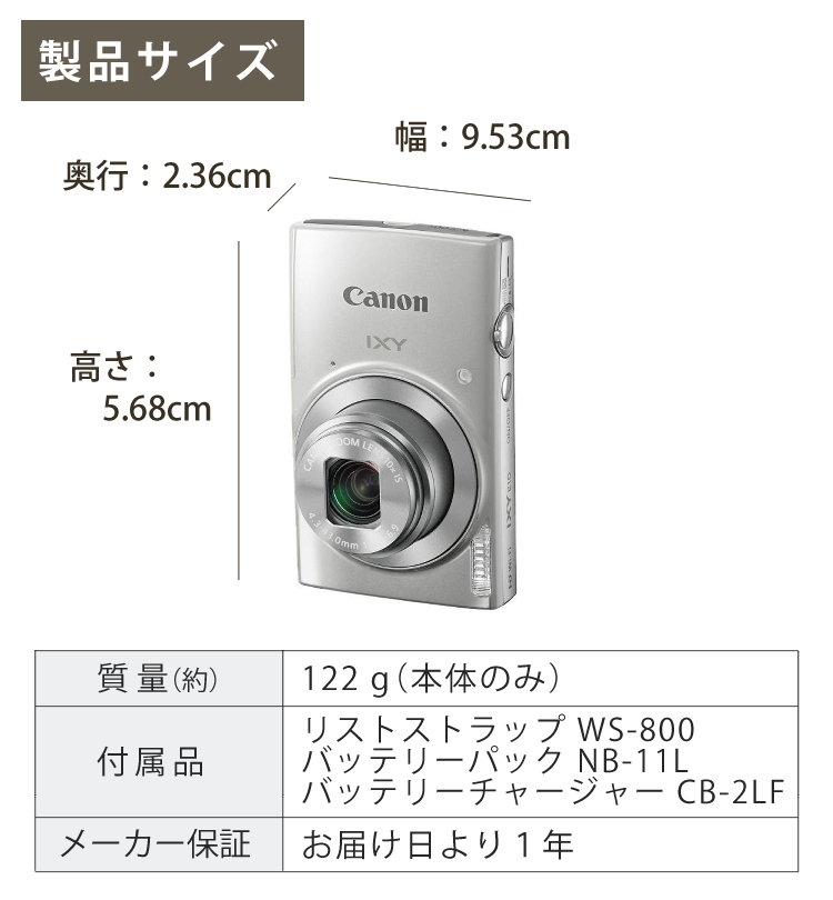 楽天市場】キヤノン(Canon) 光学10倍ズーム/Wi-Fi対応 コンパクト 