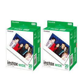 【20枚入り×2個セット】富士フイルム インスタントフィルム チェキフィルム instax WIDE WW2 (WIDE専用)（富士フィルム フジフイルム）