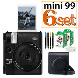 (ケース・フィルム40枚・ペン・アダプタセット)富士フイルム チェキ instax mini 99 ブラック インスタントカメラ 【レビュー特典有】 レトロ クラシック カメラ mini99 ミニ99 誕生日 クリスマス プレゼント 男性 女性（富士フィルム フジフイルム）