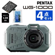 （レビュー特典あり）ペンタックス デジタルカメラ WG-1000 オリーブ 防水 防塵 耐衝撃 工事 建設 現場 …