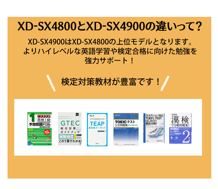 楽天市場】カシオ 高校生モデル 電子辞書セット EX-word XD-SX4900 ...