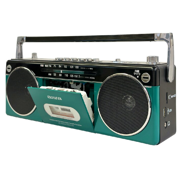 新品】aiwa ポータブルラジカセ 咲かせ audio -G RCP2レッド 