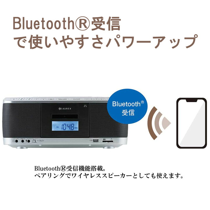 楽天市場】＼☆SD32GB付きセット／ 東芝 CDラジカセ TY-CDX92(S