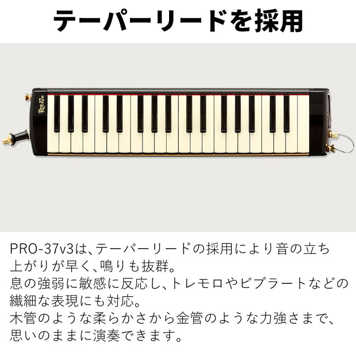 楽天市場】スズキ PRO-37v3 メロディオン 鍵盤ハーモニカ アルト 専用 