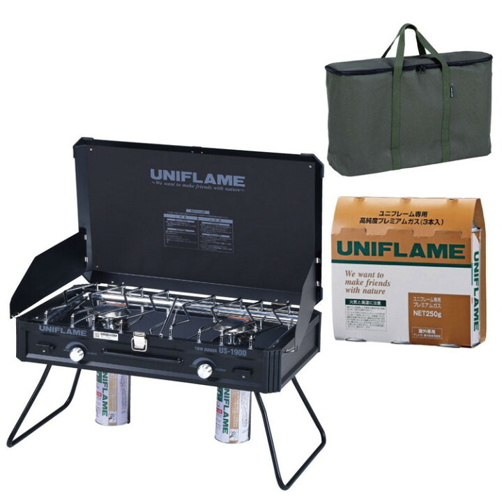 楽天市場】(収納ケース＆CB缶セット) ユニフレーム ツインバーナー US  