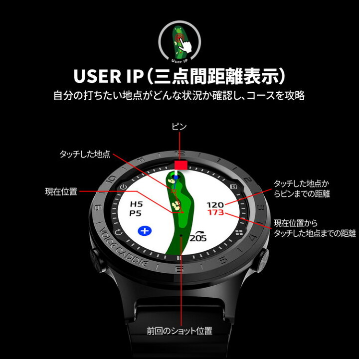 楽天市場】ボイスキャディ A3 腕時計タイプ Voice Caddie GPS 時計型 