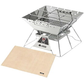 ロゴス the ピラミッドTAKIBI L ＆ たき火台シート (80×60cm) 2点セット (81064162+81064021) 9962BF015 LOGOS（ラッピング不可）