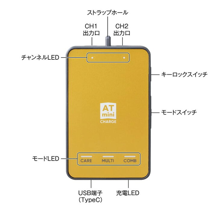 楽天市場】【予備パッド付き】 伊藤超短波 ATミニ チャージ 
