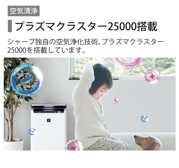 楽天市場】シャープ 空気清浄機 加湿器 KI-TS50-H グレー 〜13畳 最大 