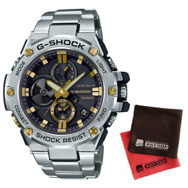 【お手入れクロス付】【国内正規品】[カシオ]CASIO 腕時計 GST-B100D-1A9JF [ジーショック]G-SHOCK メンズ G-STEEL Bluetooth対応【ステンレスバンド ソーラー 多針アナログ表示】