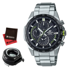 （丸型時計ケース・クロス付）カシオ CASIO 腕時計 EQW-A2000DB-1AJF エディフィス EDIFICE メンズ 電波ソーラー ステンレスバンド 多針アナログ（国内正規品）
