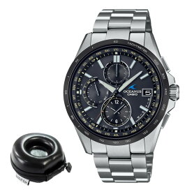 （丸型時計ケース付）カシオ CASIO 腕時計 OCW-T2600J-1AJF オシアナス OCEANUS メンズ 電波ソーラー チタンバンド 多針アナログ メーカー保証3年（国内正規品）