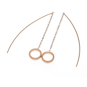 ピアス サージカルステンレス ラウンドフレーム ピアス 1ペア ロング レディース 金属アレルギー対応 両耳用