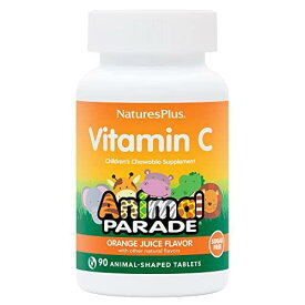 Nature’s Plus - 人生 Animal パレード子供用ビタミン C チュアブル砂糖無添加のソース天然オレンジ ジュースの味 - 90チュアブル錠