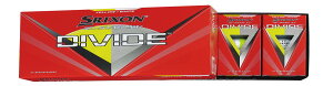 DUNLOP �_�����b�v�S���t�{�[�� SRIXON Z-STAR XV DIVIDE 2023�N���f�� 1�_�[�X(12����) �C�G ���[/�z���C�g