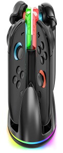 yNintendo Switch 2ΉzJoy-Con 2 [dX^h 4WCR[d C`[W RGBCgt ߏ[dh~ USB-C P[ut Switch 2 Rg[ [ [d Ӌ@