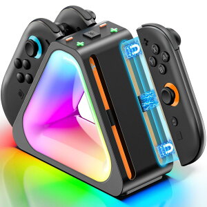 Joy-Con 2 [dX^hyNintendo Switch 2Ήző4WCRC[d RGBCg USB-C P[ut Switch 2 Rg[ [ [d