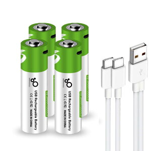 AMZTOP S M ARTOOOLSP3`USB[d`Edr1.5Vo2600mWhAAZiUSB CP[utj1.5H}[ddr (P3`[dr x 4)