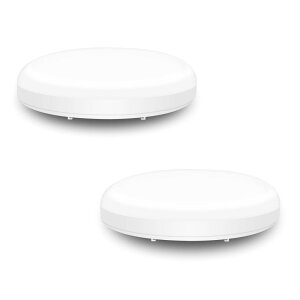 aurogeek LEDシーリングライト 小型 コンパクト LED照明器具 薄形丸型 玄関灯 廊下灯 ミニ シーリングライト 8W 800LM 5000K 昼白色 台所 洗面所 トイレ 2個セット 直径10cm