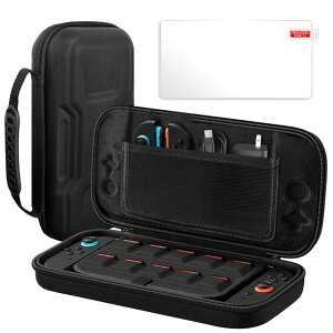 Switch 2 収納ケース TYNRob キャリングケース 収納バッグ ナイロン素材 ソフトライニング 防塵 耐衝撃 大容量 10枚ゲームカードスロット 外出/旅行用 小物収納 持ち運び便利 周辺アクセサリー整