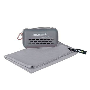 4Monster マイクロファイバー タオル コンパクト 速乾タオル スポーツ タオル ジムタオル フェイスタオル スイミングタオル 吸水速乾タオル 旅行 バスタオル 登山 速乾 コンパクトタオル スポ