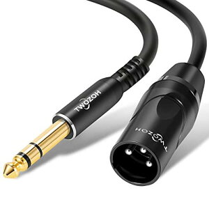 Twozoh XLRIX1/4 C`WbN TRSP[uAoX̎ꂽ 6.35mmvO 3s XLRIXA1/4C`XLR XeIIXIXM^[P[u 1M (Profesional/Hifi)