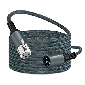 Twozoh プロフェッショナル XLRケーブル 1M 編組バランス3ピン XLRオス - XLRメス HiFiオーディオマイクケーブル