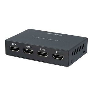 �O���[���n�E�X 4��� �����o�� HDMI �X�v���b�^�[ 1����4�o�� 4K �t��HD 144Hz �T�C�l�[�W �C�x���g GH-HSPK4-BK