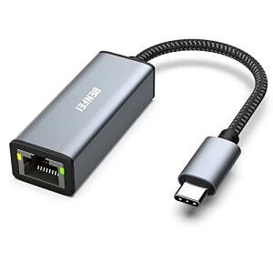 USB-C Ethernet A_v^[,BENFEI USB-C - RJ45 10/100/1000Mbps MKrbgC[Tlbg Thunderbolt 3 MacBook Asus Lenovo Acer Dell XPSȂǂɑΉ