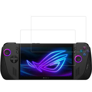 HUAKE ROG Ally X ガラスフィルム【(2枚)ガラスフィルム 】 ガラスフィルム Ally X 用 国産硝子素材製 強化 ガラス 指紋防止 液晶 保護 フィルム