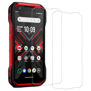 HUAKE torque g06 フィルム【(2枚)ガラスフィルム】ガラスフィルム TORQUE G06 KYG03 用 国産硝子素材製 強化 ガラス 指紋防止 液晶 保護 フィルム