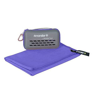 4Monster マイクロファイバー タオル コンパクト 速乾タオル スポーツ タオル ジムタオル フェイスタオル スイミングタオル 吸水速乾タオル 旅行 バスタオル 登山 速乾 コンパクトタオル スポ