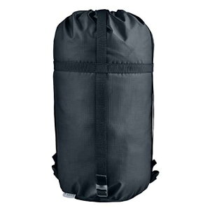 TRIWONDER コンプレッションバッグ 寝袋用 圧縮袋 軽量 圧縮バッグ 収納袋 スタッフバッグ ケース 耐摩耗 シュラフ 衣類が収納可能 防水 キャンプ アウトドア 携帯スタッフサック (ブラック - S)