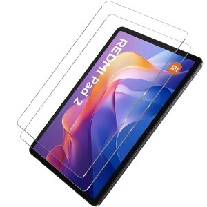 Huy Redmi Pad 2 �t�B�����y2���Z�b�g�z �\�ʍd�x9H Redmi Pad 2 11 �C���` �ی�t�B���� �����^�b�`�\�t�� �C�A�[�� �Ռ� Redmi pad2 �p�� �K���X�t�B���� ���N���A�ȉ掿 ������A�ϖ��� �����z��