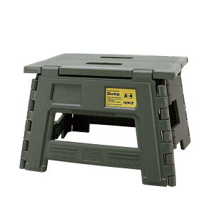 スロウワー(SLOWER) 踏み台 スツール 折りたたみ 椅子 軽量 コンパクト おしゃれ チェア ダンプ オリーブ グリーン 高さ22cm FOLDING MINI STOOL Dump SLW307