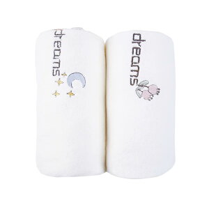 MOMSMENU タオルケット赤ちゃん お昼寝 柔らかく 110cmX110cm ベビーバスタオル ふわふわでかわいい ブランケット 2枚セット