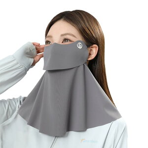 LEZOOY フェイスカバー レディース 夏 UVカット 接触冷感 速乾 吸汗 立体仕立 開口デザイン 通気性 耳掛け フェイスマスク ネックガード UPF50+ サラサラ生地 スポーツ ゴルフ テニス 自転車 農作