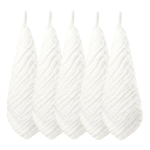 MOMSMENU �K�[�[�n���J�` �Ԃ���� 6�w �x�r�[�K�[�[ ��100% �_�炩�� ���O�� ���[�v�t 30x30cm 5���Z�b�g �z���C�g