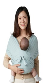コニー抱っこ紐 Elastech (Konny) スリング 新生児から20kg 収納袋付き 国際安全認証取得 ぐっすり抱っこひも (ミント) (2XS)