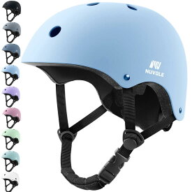 NUVOLE 自転車ヘルメット 子供用 大人用 ヘルメット こども 子供 スポーツヘルメットCPSC規格 ASTM規格 軽量 通気 2セット衝撃吸収ライナー 洗濯可能 サイクリング 通学 スケートボード 運動 女の子 男の子 レーディズ メンズ