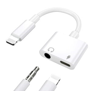 TOMPOL iphone CzA_v^ yApple MFiFؕiz 2in1 Lightning 3.5mm CzWbN ϊ A_v^ [d  wbhtHWbN }[d i Phone14/13/12/11/X/8/7ȂǂɑΉ (iOS11`16Kp)c