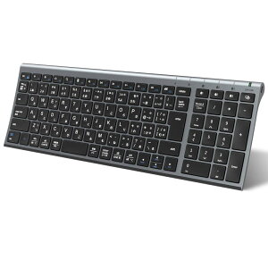 iClever L[{[h Bluetooth CX L[{[h  {JISz 3䓯ڑ\ eL[t tTCY ^ L[{[h É݌v Type-C[d RpNg p\Rp bv PC iPad 