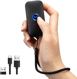 Tera 小型 レーザー バーコードスキャナー 技適マーク付き 1次元 有線＆無線 USB 2.4G Bluetooth対応 日本語取扱説明書付き 充電式 手持ち式 ワイヤレス 図書館 店舗 オフ ィス 物流 倉庫などに適用 ハンディスキャナ 型番:5200C