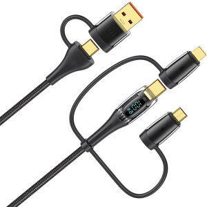 [dP[u 6in1 P[u 100WPDΉ }[d USB TYPE C 1.2m f[^] USB A+C to Type-C+Micro+IP ϊA_v^ { 3in1 @\[dR[h ϋviC҂ @Ή K[dΉ 