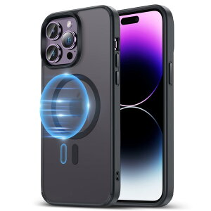 NIMASO �P�[�X MagSafe�Ή� i Phone14Pro �p �P�[�X ������ �J�o�[ �ČRMIL�K�i�擾 �}�O�l�b�g���� �ϏՌ� �}�O�Z�[�t�Ή� ���C�����X�[�d�Ή� i Phone 14 Pro �����ӂ���14pro �p �X�}�z�P�[�X NSC23A639