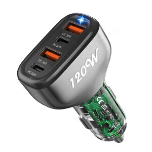 SONRU 120W VK[\Pbg usb-c J[`[W[ 4|[gy2*PD60W+2*QC3.0 ztype c [d VK[[d USB-C}[d USB-C [d i Phone 14 Pro Max Samsung Galaxy S23/22 Pixel iPad Air ȂǂɑΉ
