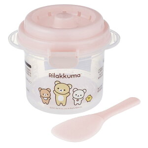 スケーター(Skater) 電子レンジ炊飯器 ご飯 1合 スノコ付 640ml リラックマ UDG1