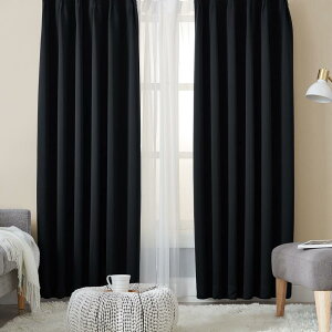 Hansleep �J�[�e�� 1���Ռ� 4���g �u���b�N ��100cm×��178cm UV�J�b�g �f�M �h�� �h�� �ȃG�l ���� ���n ������� �J�[�e���Z�b�g �􂦂� �Q�� ���r���O�p (�h���[�v�J�[�e��2���E���[�X�J�[�e��2��)